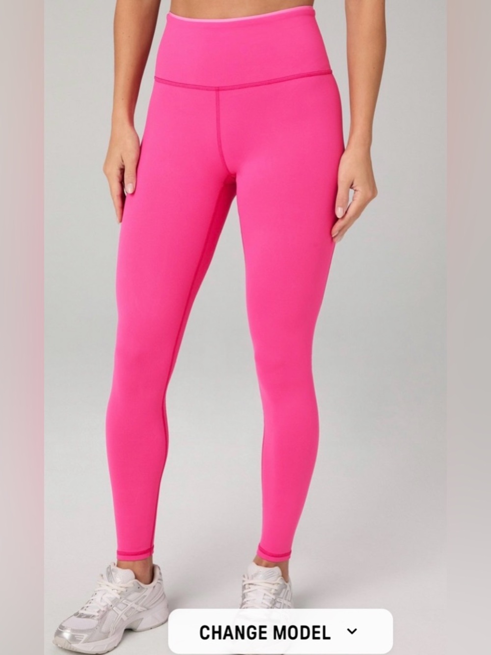 Fabletics Hot Pink High-Waist Leggings and matching bra